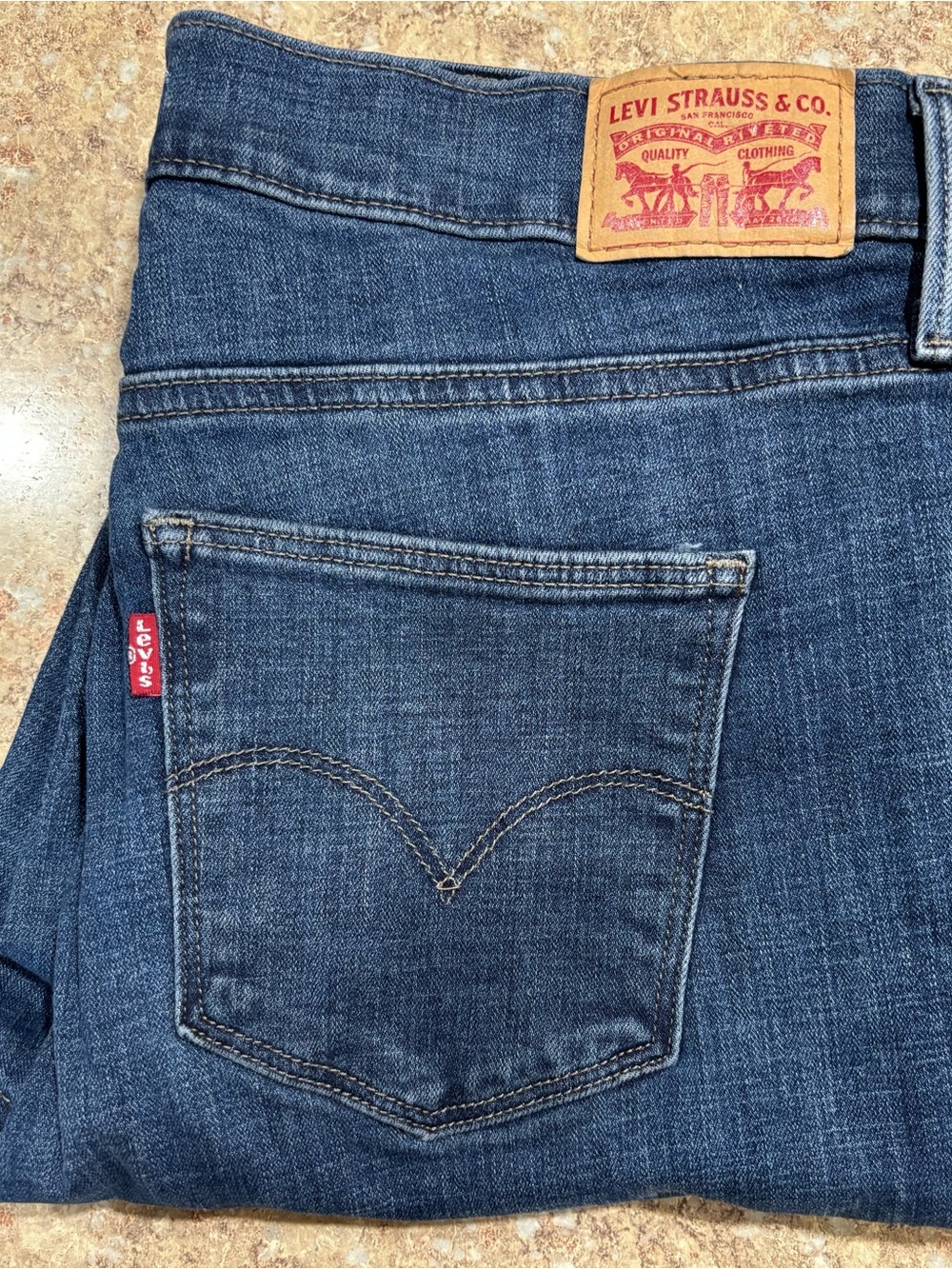 Levi's Dark Indigo Jeans with Red Tab